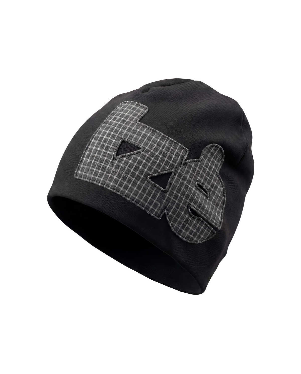 black on black beanie
