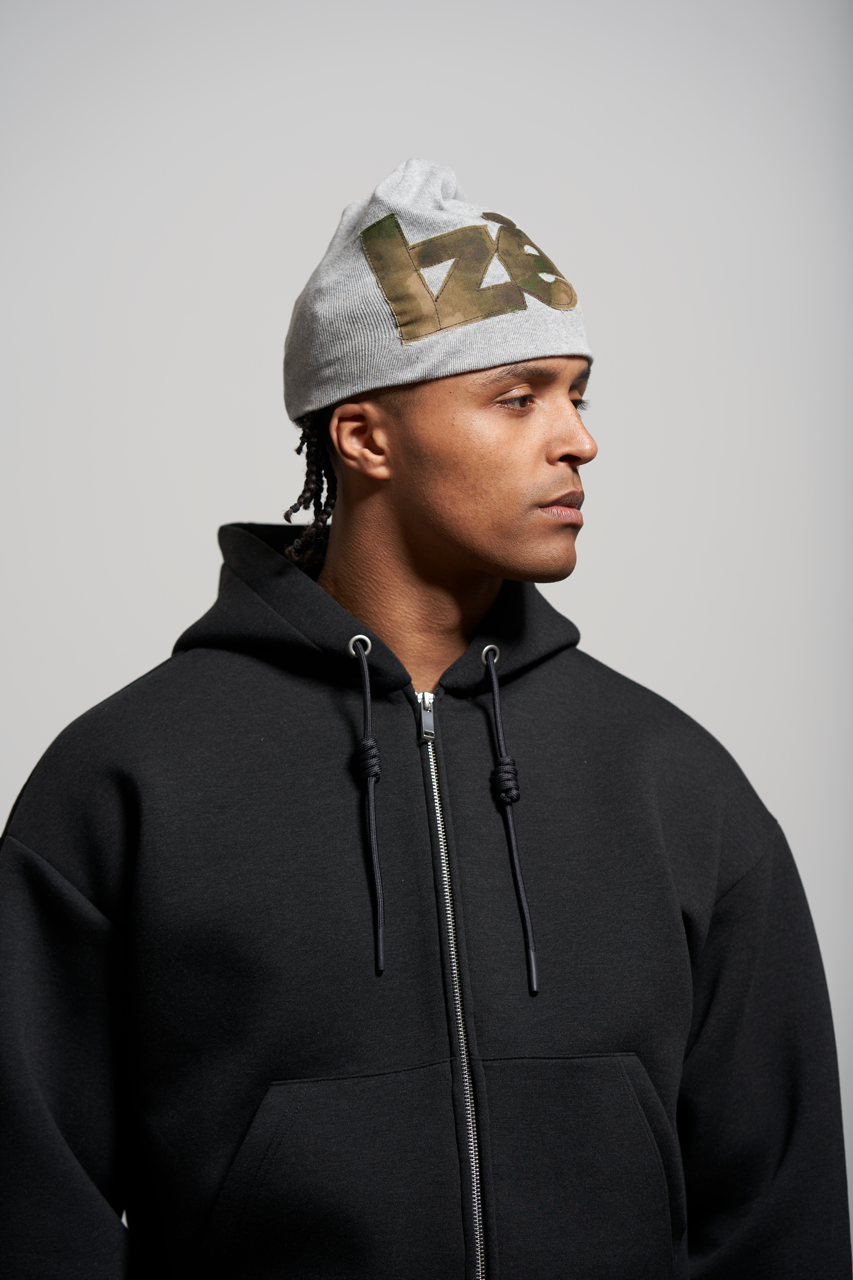 grey woodland beanie
