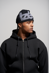 black on black beanie